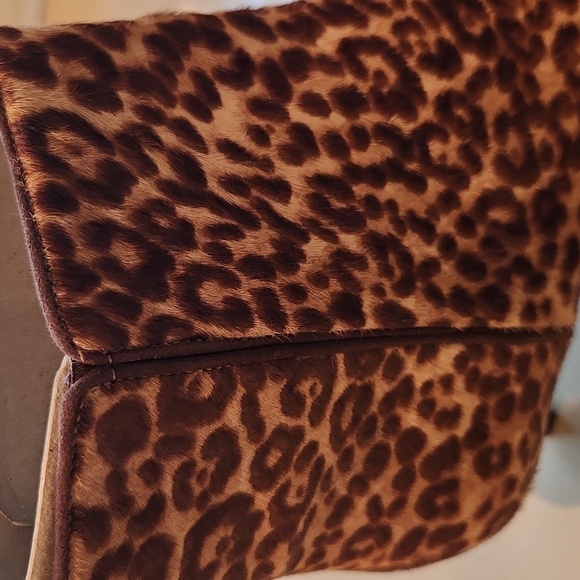 JCREW leopard  kitten heel boot sz 8 - Picture 10 of 11